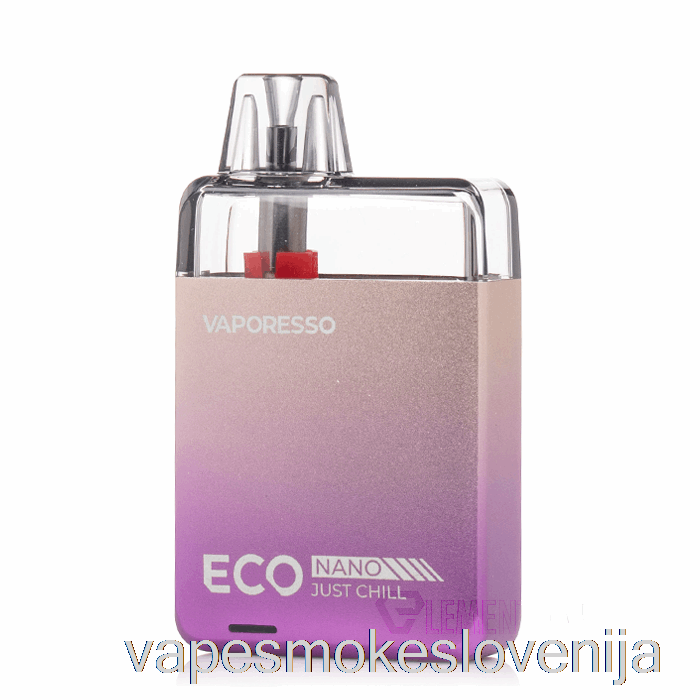 Vape Za Enkratno Uporabo Vaporesso Eco Nano Pod Sistem Bleščeče Vijolične Barve
